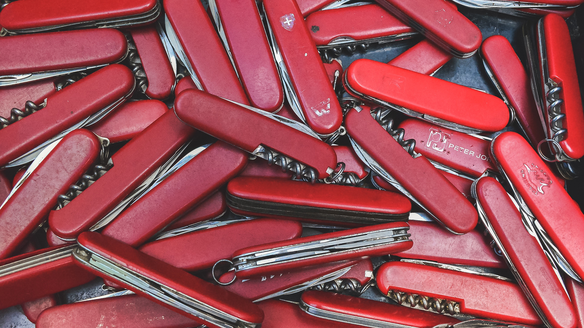 countless Swiss Army knives