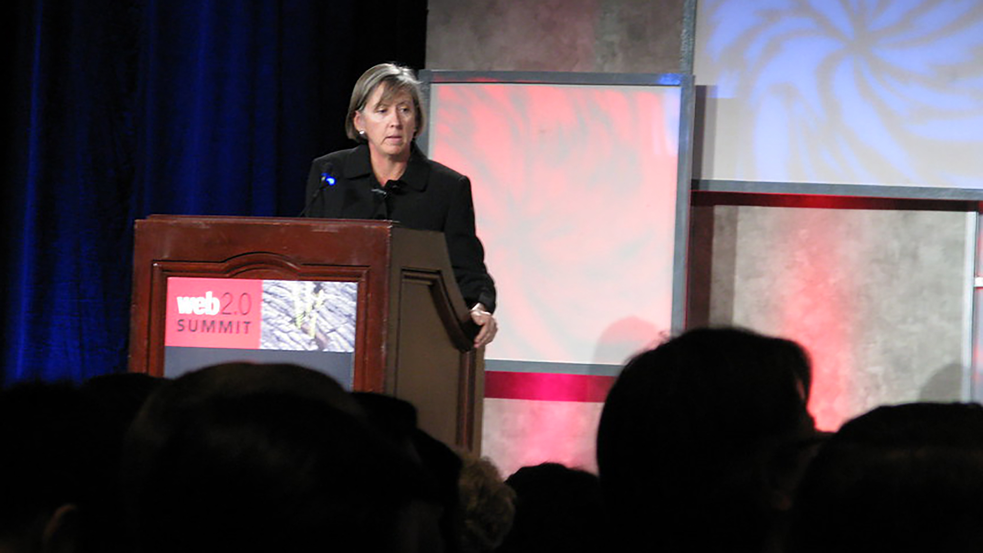 Mary Meeker at the podium