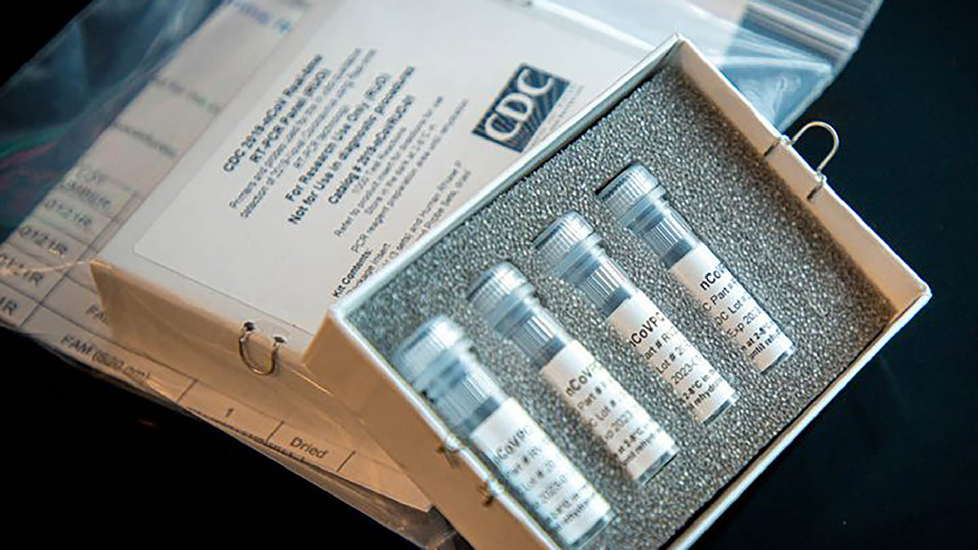 Lab test kit for the new coronavirus that causes COVID-19. (U.S. Centers for Disease Control and Prevention)